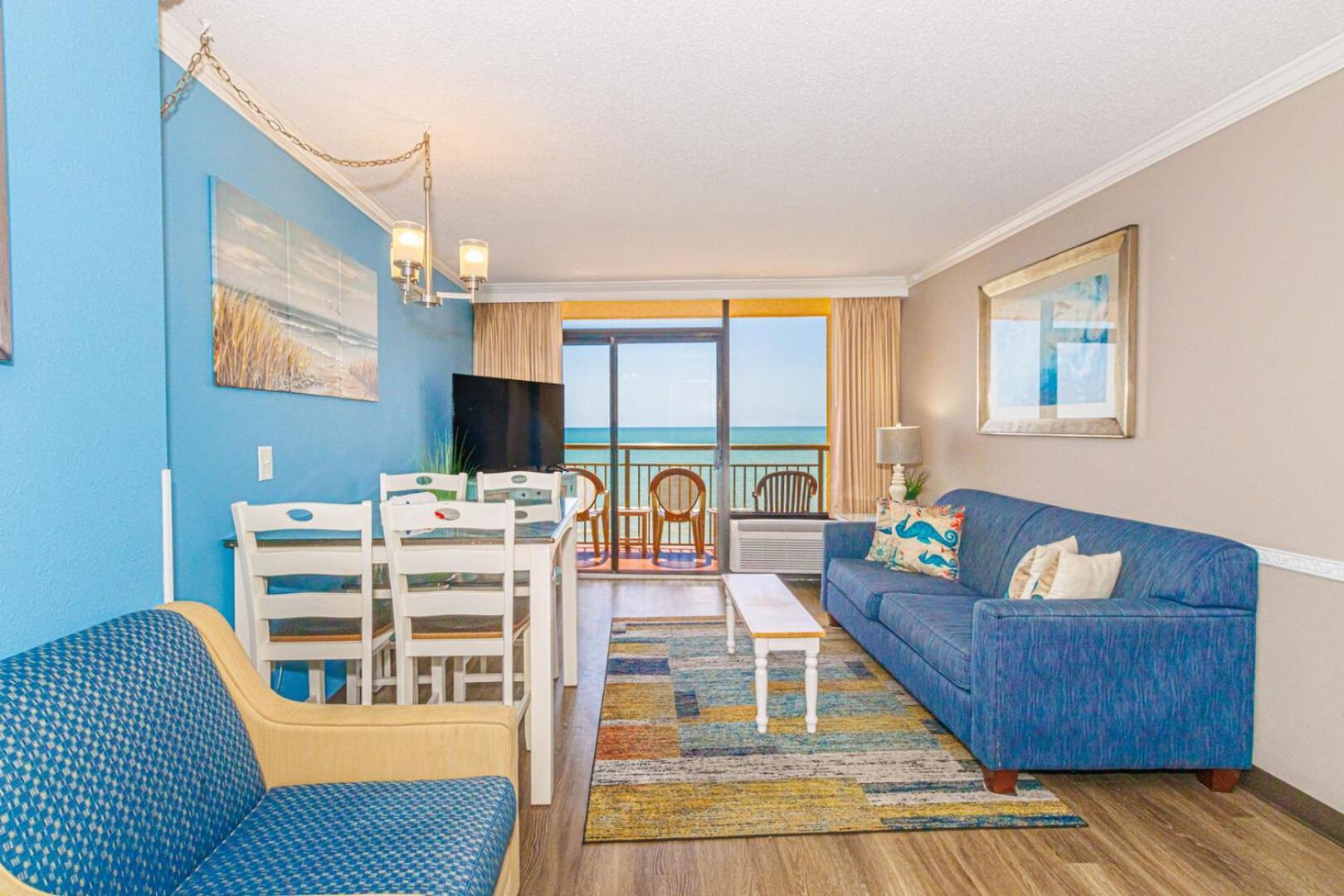 Oceanfront 1 Bedroom Suite With Beautiful Decor And Accents Caravelle Resort 1039 Sleeps 6 Guests Myrtle Beach Kültér fotó