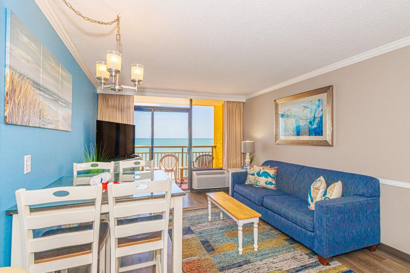 Oceanfront 1 Bedroom Suite With Beautiful Decor And Accents Caravelle Resort 1039 Sleeps 6 Guests Myrtle Beach Kültér fotó