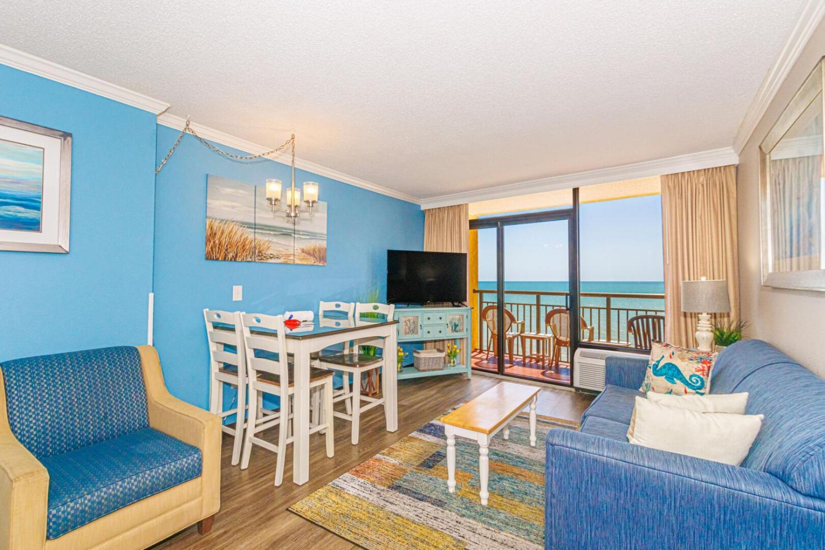 Oceanfront 1 Bedroom Suite With Beautiful Decor And Accents Caravelle Resort 1039 Sleeps 6 Guests Myrtle Beach Kültér fotó